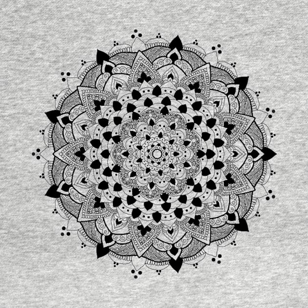 Black and White Mandala by Cutthroatdesigns